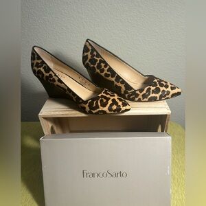 NIB Franco Sarto Leopard Print Women's Shoes size 7